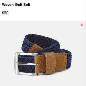 Brand new navy woven Footjoy belt